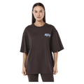 CExtra Close view of the PE NATION Glide Oversized Tee Coffee Tee, 26/27 Womens's model
