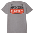 Front view of Pillar Tee in colour Heather Grey.