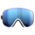 Front view of the Poc Vitrea Goggles in Hidrogen White colourway, unisex's model