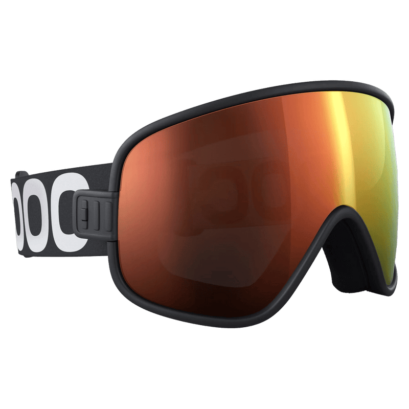 Side view of the Poc Vitrea Goggles in Uranium Black colourway, unisex's model