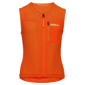 Main view of the Poc Vpd Air Vest Protection in Flourescent Orange colourway, kids's model