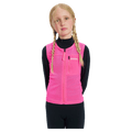 Front view of the Poc Vpd Air Vest Protection in Flourescent Pink colourway, kids's model