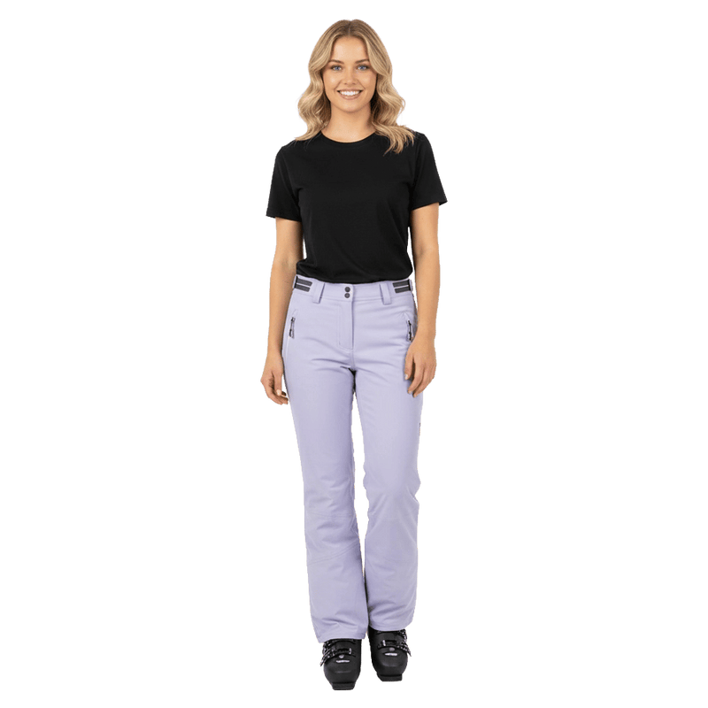 Main view of the Pure Bottoms Up Pants in Misty colourway, women model
