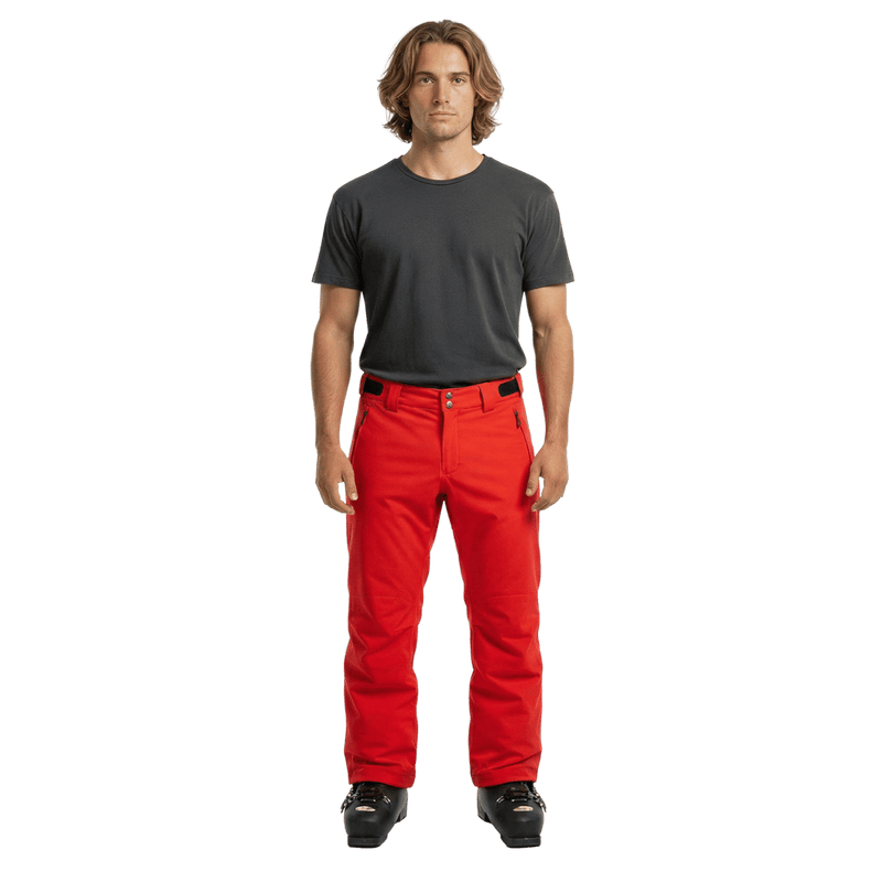 Front view of the Pure Fireball Pants in Barbados colourway, men model
