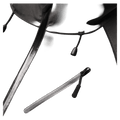 View of Zips on Resolve Liberty Ski Jacket in colour Charcoal