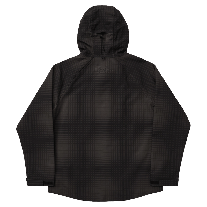 Back view of the Resolve Geo Ski Jacket in colour Black Plaid