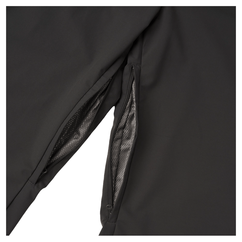 Inner Leg view of Resolve Baggy Track Ski Pants in colour Charcoal
