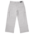 Back view of Resolve Sprinter baggy cargo ski pants with flap pockets and belt loops in colour Grey