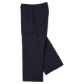 Side view of the Resolve Sprinter Baggy cargo Ski Pants in Navy
