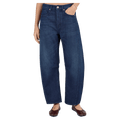 Close view of Rollas Arc Barrel Jeans - Womens in colour Murmur.