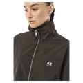 Close view of P.E Nation Radius Jacket - Womens in colour Coffee.