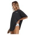Side view of Billabong Reach For Sunshine Tee - Womens in colour Off Black.