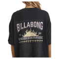 Back view of Billabong Reach For Sunshine Tee - Womens in colour Off Black.