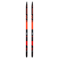 Front view of the Rossignol X-Ium R-Skin kids classic cross country skis showing the IFP mounting plate without bindings