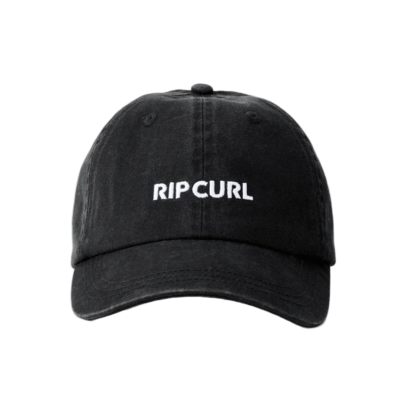 Front image of the Rip Curl Premium Surf Cap in Black White
