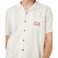 Detail image of the Rip Curl Mod Cali Stripe S/S Shirt in Bone