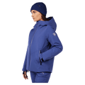 Side view of the Rossignol BLACKSIDE Jacket in FUTURE BLUE colourway, women model