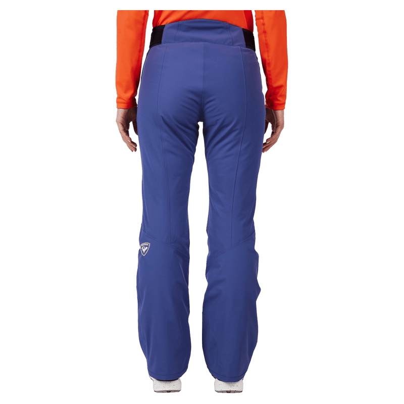 Back view of the Rossignol BLACKSIDE Pants in FUTURE BLUE colourway, women model