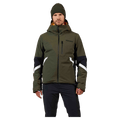 Front view of the Rossignol Ciastel Ski Jacket in Olive Shadow colourway, men model