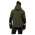 Back view of the Rossignol Ciastel Ski Jacket in Olive Shadow colourway, men model