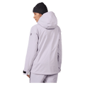 Back view of the Rossignol Desafio Shell 2L Ski Jacket in GALACTIC LILAC colourway, women model