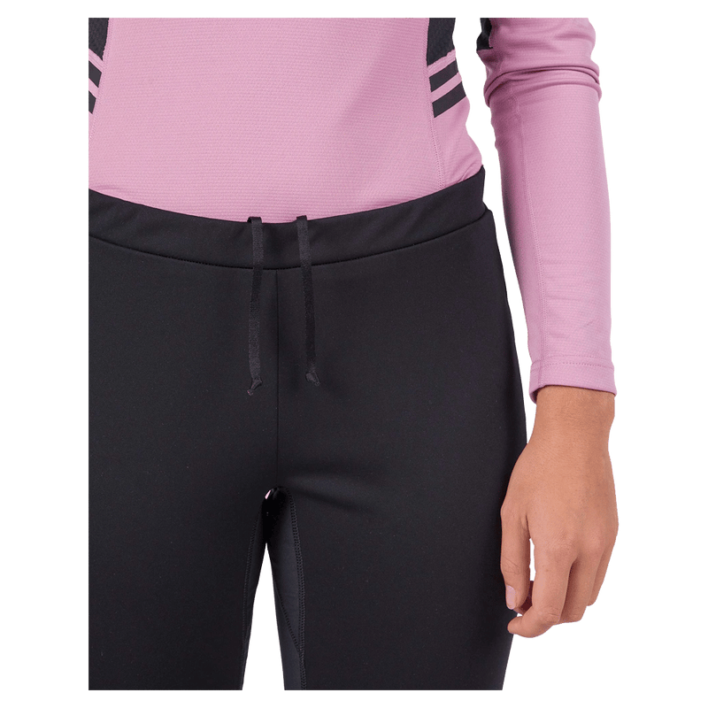 Waist view of the Rossignol Genetys Pants in Black colourway, women model