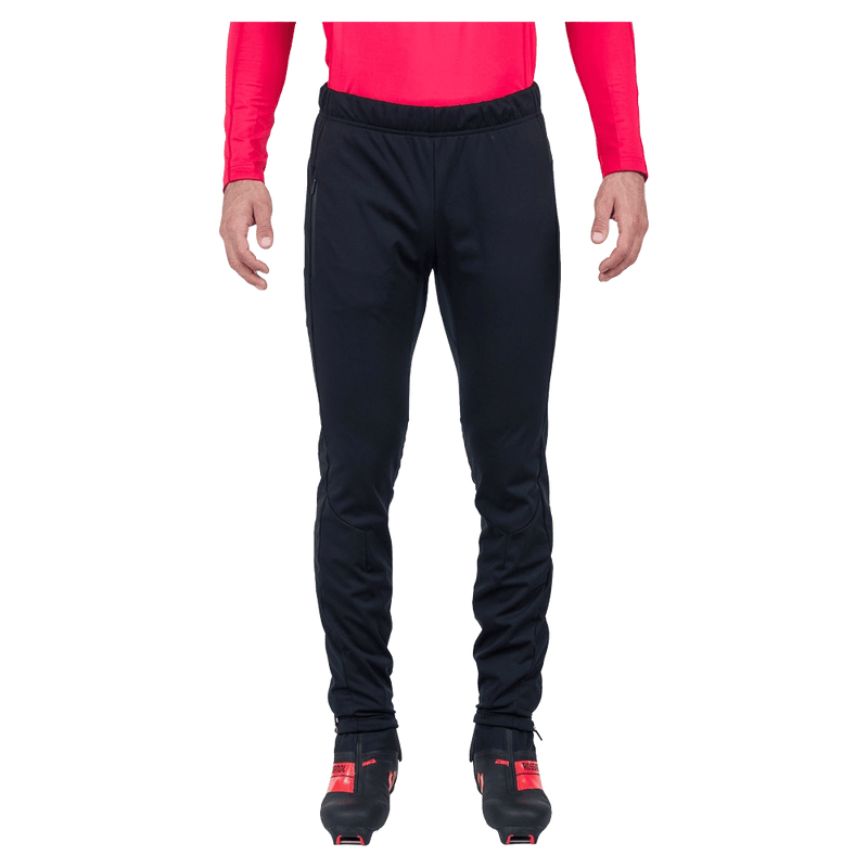 Front view of the Rossignol Genetys Pants in Black colourway, unisex model