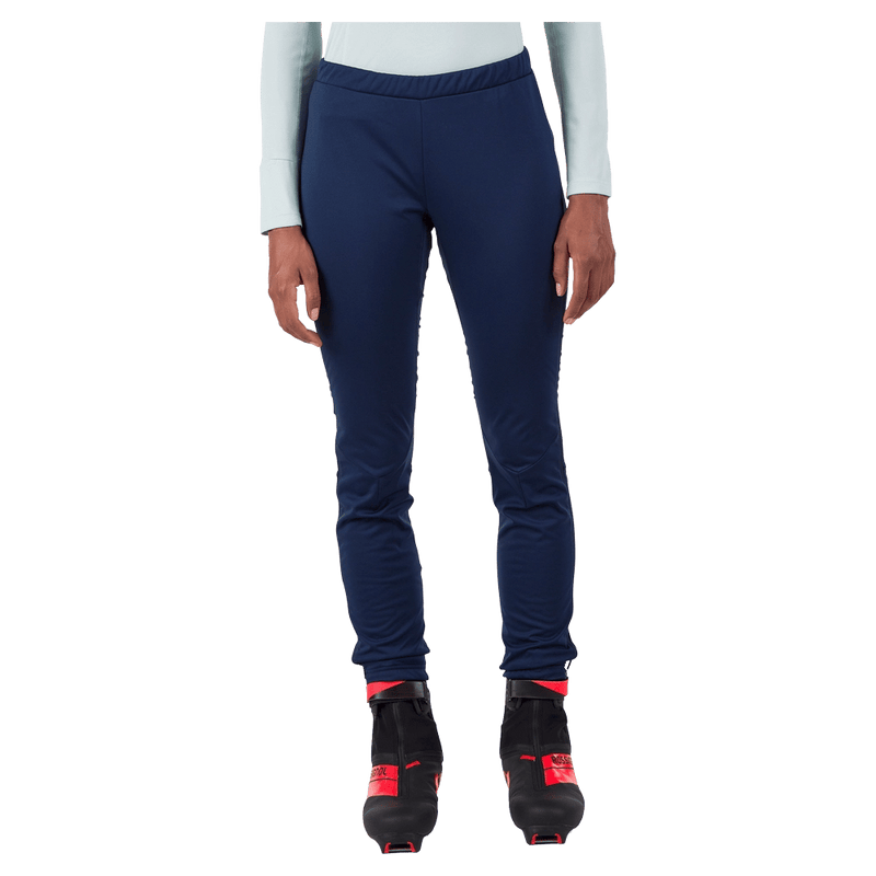 Front view of the Rossignol Genetys Pants in Dark Navy colourway, women model