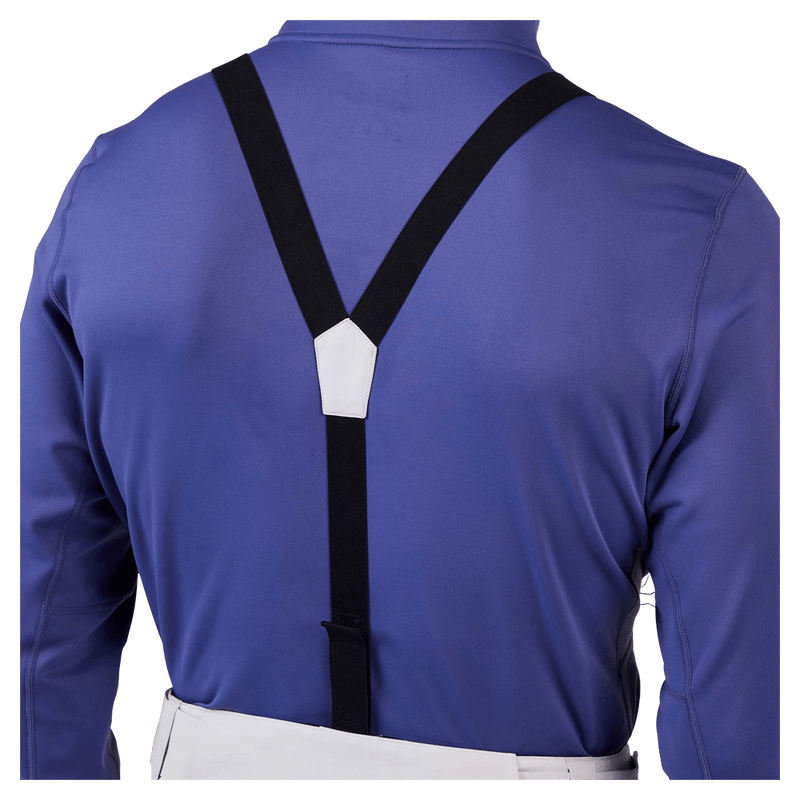 Suspenders view of the Rossignol Insulated Ski Pants in SOFT GREY colourway, men model