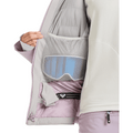 View of women in Roxy Wild Twist Snowboard Jacket - Womens in colour Nirvana.