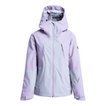 View of women in Roxy Wild Twist Snowboard Jacket - Womens in colour Nirvana.