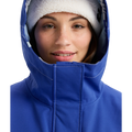 Detail image of the Chloe Kim Snowboard Jacket - Womens in Dazzling Blue