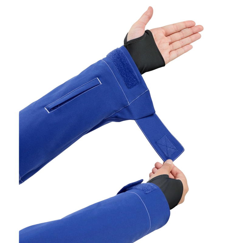 Detail image of the Chloe Kim Snowboard Jacket - Womens in Dazzling Blue