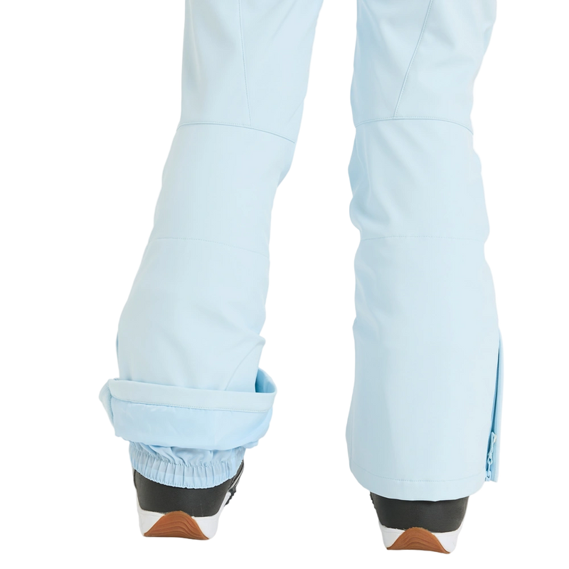 Detail image of the Rising High Snowboard Pants - Womens in Ice Blue