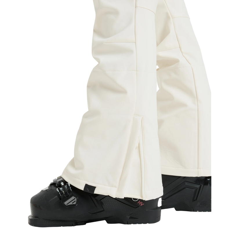 Detail image of the Rising High Snowboard Pants - Womens in Whisper White