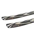 Tail view of the SALOMON QST 94 Black Skis, 26/27 Unisex's model