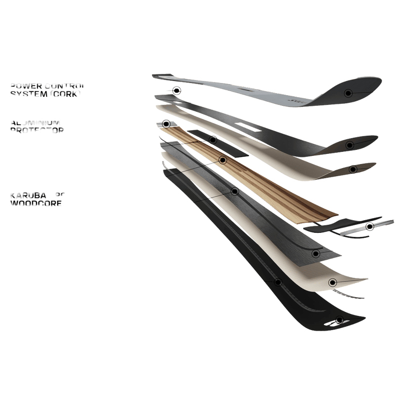 Construction view of the SALOMON S/MAX 12 Black_Silver Skis, 26/27 Unisex's model