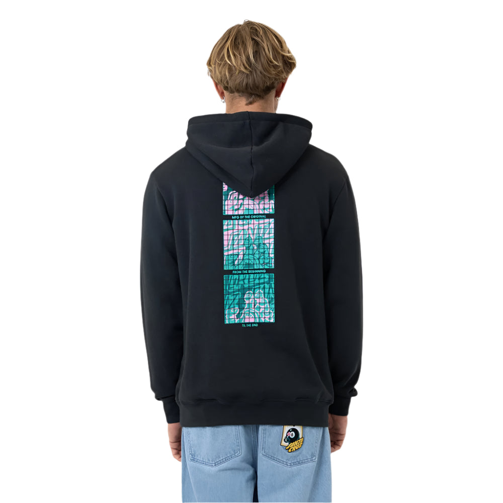Stacked Handled Strip Front Hoodie