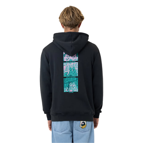 Stacked Handled Strip Front Hoodie