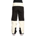 Back image of the The Volcom Stone Mica 20K Snowboard Pants – Womens in Bone colourway. Features contrast black inner cuff and upper backside patches and belt loops.