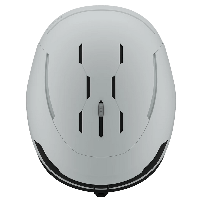 Top view of the Salomon Arcane Prime Mips Helmet in Ice Flow colourway, unisex's model