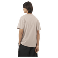 Back view of the Salomon Chest Logo Tee in Ethherea colourway, unisex model