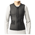 Front view of the Salomon Flexcell Pro Back Protection in Black colourway, kids model