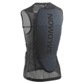 Main view of the Salomon Flexcell Pro Back Protection in Black colourway, unisex model
