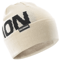 Main view of the Salomon Hermitage Beanie in Whisper White colourway, unisex model