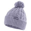 Main view of the Salomon Ivy Beanie in Blue Granite colourway, women model