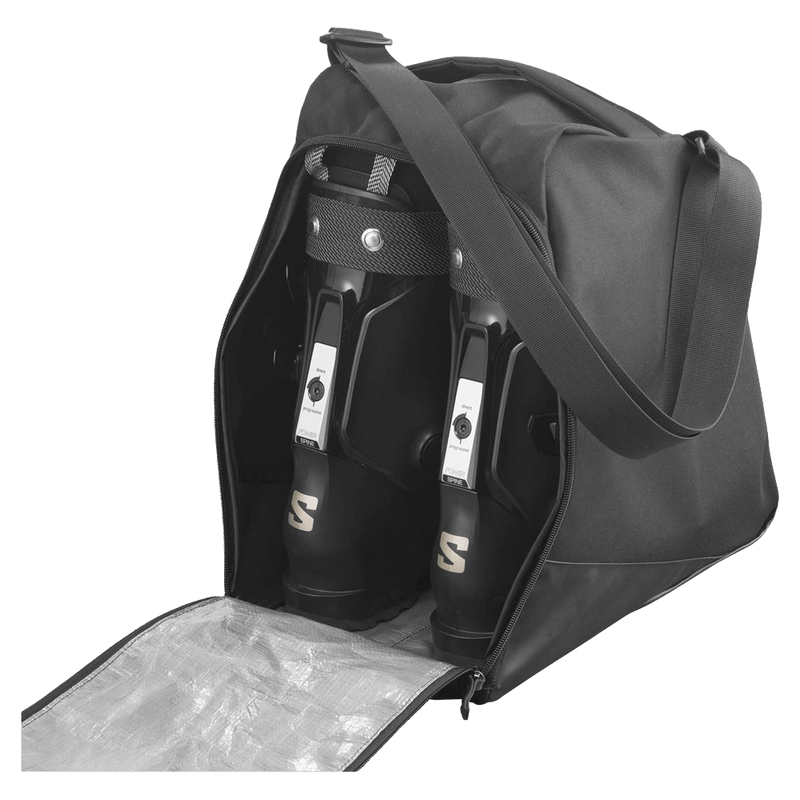 Open bag view of the Salomon Original Gearbag Boot Bag in Black colourway, unisex model
