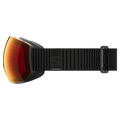 Side view of the Salomon Radium Pro Goggles in Black, Sigma Poppy Red lens, unisex model