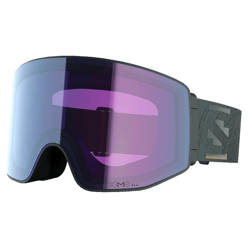 Main view of the Salomon Sentry Prime Photo Goggles in Green Gables, Sigma Photo Sky Blue lens, unisex model