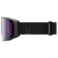 Side view of the Salomon Sentry Prime Goggles in Black, Sigma Sky Blue lens, unisex model